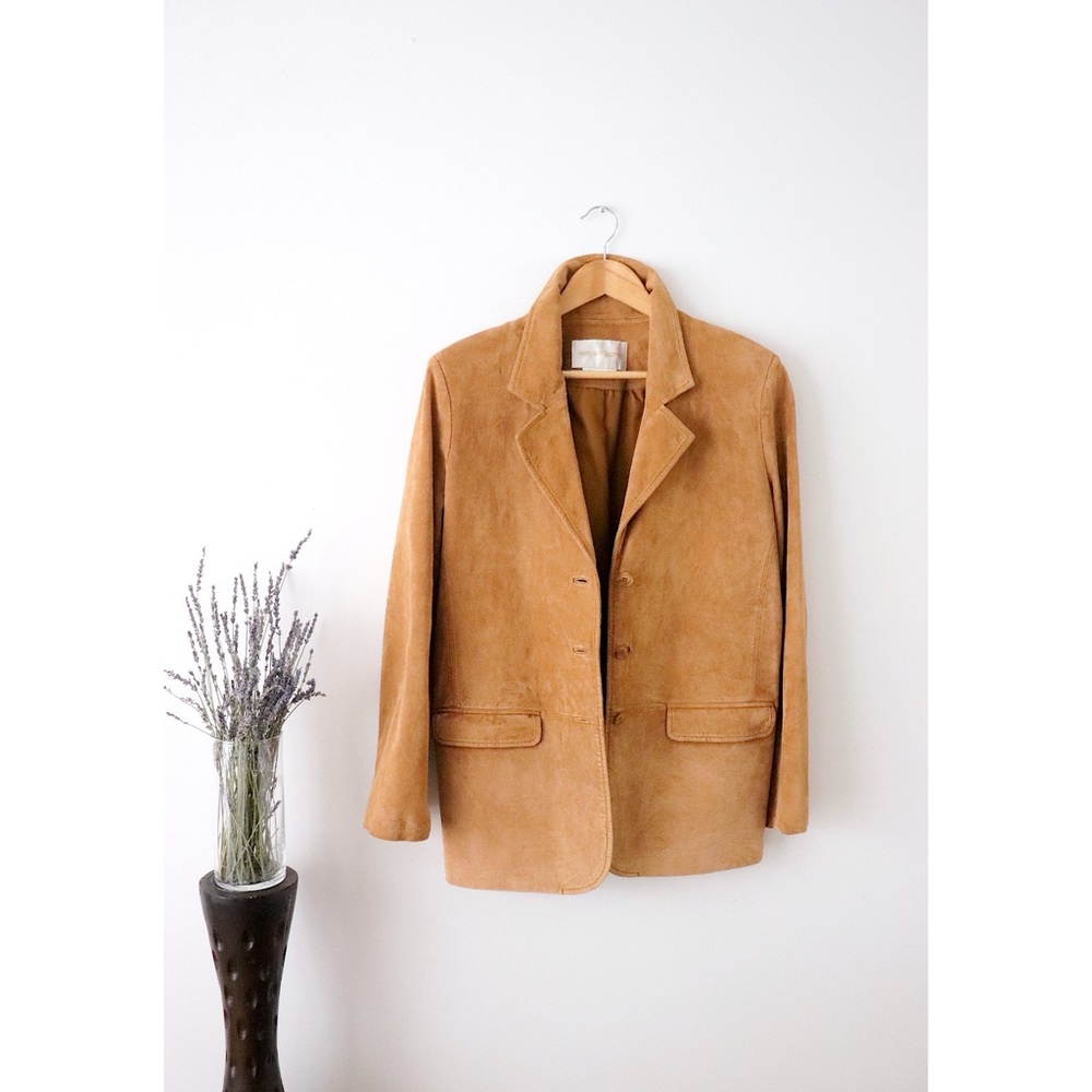 Vintage Suede Blazer Jacket